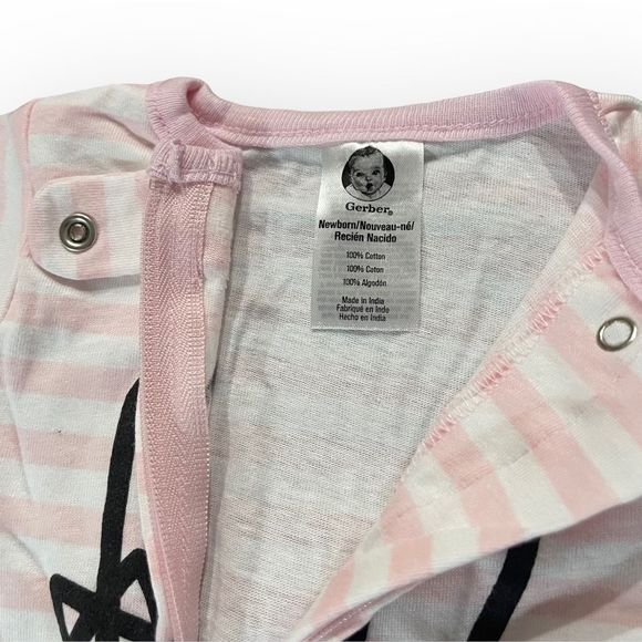 Title: GERBER Bunny Sleep N’ Play 4 Pack Size Newborn NWT - Picture 7 of 8